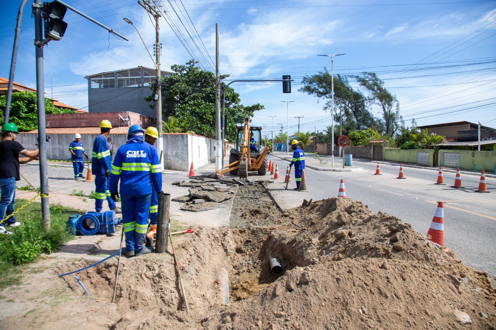 Obras de ampliação do abastecimento avançam nos distritos de Arraial do Cabo
