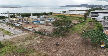 Obras de ampliação da Estação de Tratamento de Esgoto da Praia do Siqueira entram na segunda fase