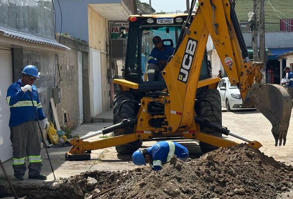 Inea deflagra ponto de furto de água no Porto do Carro, em São Pedro da Aldeia
