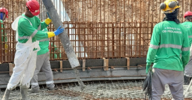 Grande operação marca o avanço das obras da ETE Jardim Esperança